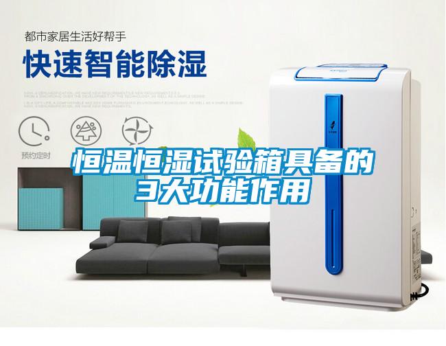 恒溫恒濕試驗(yàn)箱具備的3大功能作用