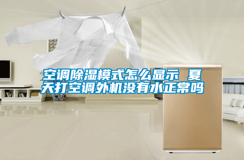 空調(diào)除濕模式怎么顯示 夏天打空調(diào)外機(jī)沒(méi)有水正常嗎