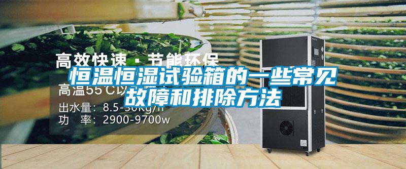 恒溫恒濕試驗(yàn)箱的一些常見(jiàn)故障和排除方法