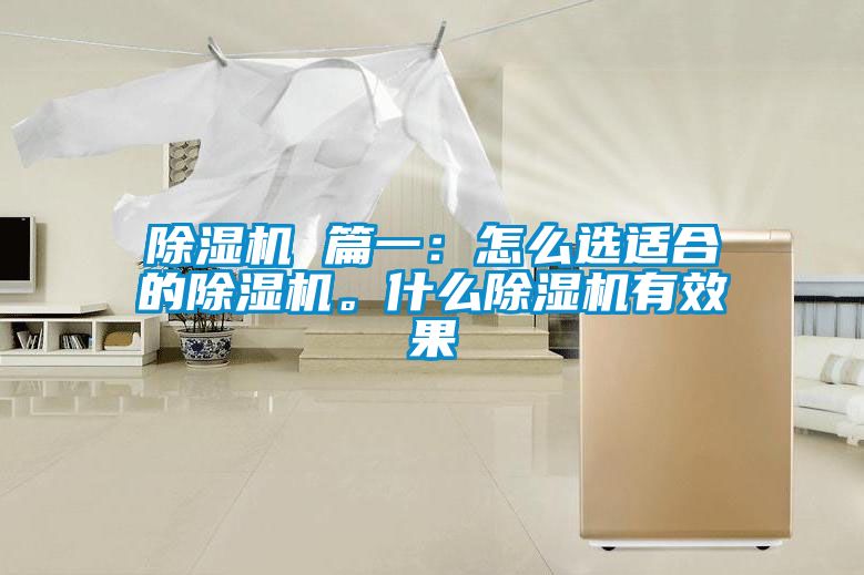 除濕機(jī) 篇一：怎么選適合的除濕機(jī)。什么除濕機(jī)有效果