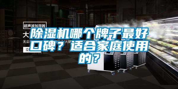 除濕機(jī)哪個(gè)牌子最好口碑？適合家庭使用的？
