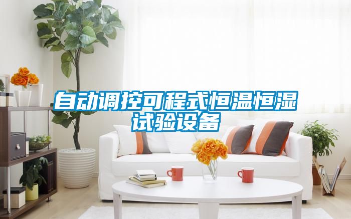 自動(dòng)調(diào)控可程式恒溫恒濕試驗(yàn)設(shè)備