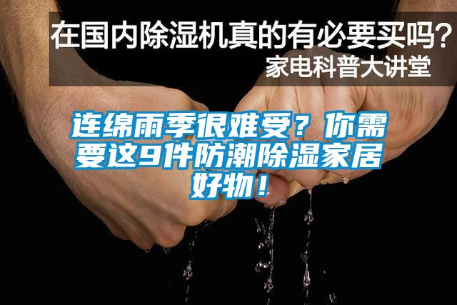 連綿雨季很難受？你需要這9件防潮除濕家居好物！