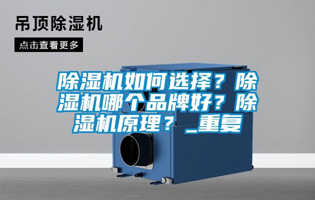 除濕機如何選擇？除濕機哪個品牌好？除濕機原理？_重復