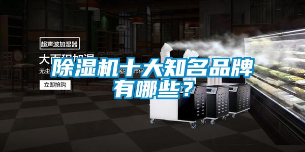 除濕機(jī)十大知名品牌有哪些？