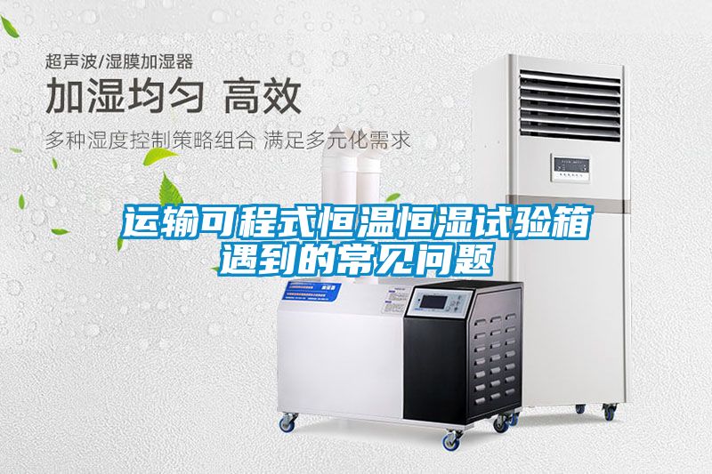 運輸可程式恒溫恒濕試驗箱遇到的常見問題