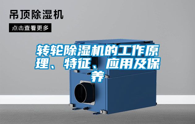 轉(zhuǎn)輪除濕機的工作原理、特征、應(yīng)用及保養(yǎng)