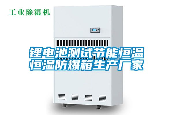 鋰電池測(cè)試節(jié)能恒溫恒濕防爆箱生產(chǎn)廠家
