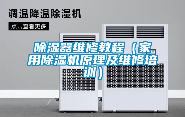 除濕器維修教程（家用除濕機(jī)原理及維修培訓(xùn)）