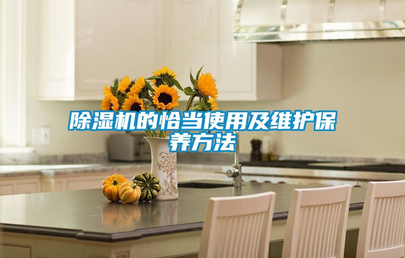 除濕機的恰當使用及維護保養(yǎng)方法