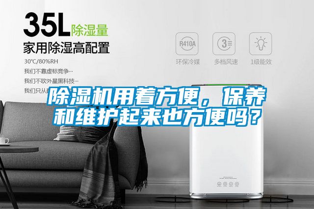 除濕機用著方便，保養(yǎng)和維護起來也方便嗎？