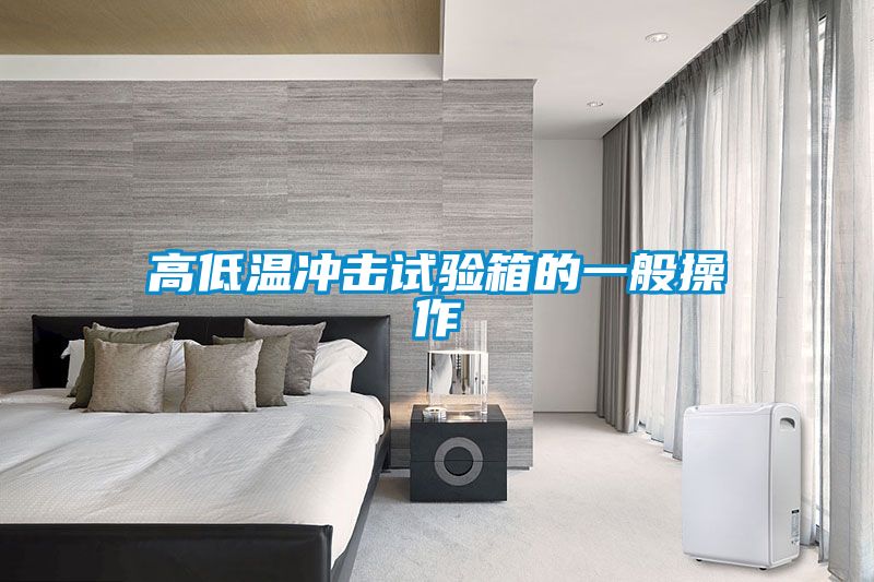 高低溫沖擊試驗箱的一般操作
